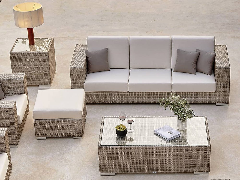 Mesa auxiliar de fibra sintética Paloma Skyline Design - 5