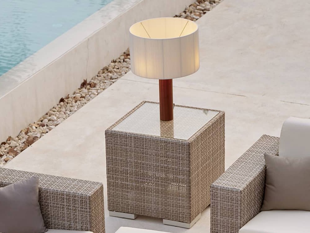 Mesa auxiliar de fibra sintética Paloma Skyline Design - 1