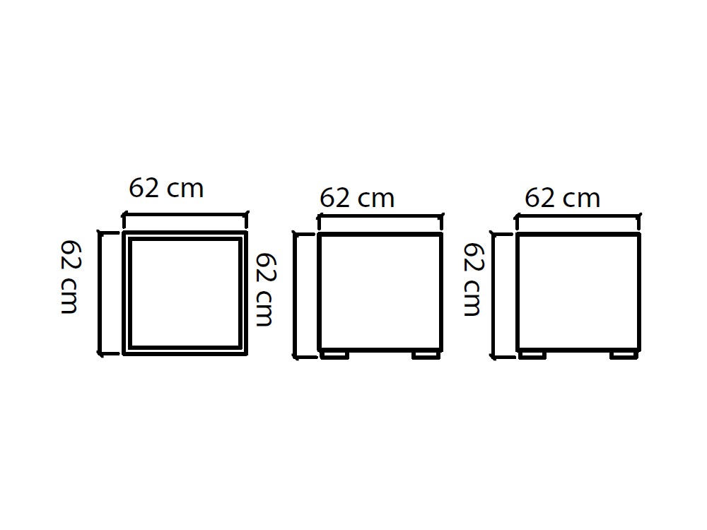 Mesa auxiliar de fibra sintética Paloma Skyline Design - 4
