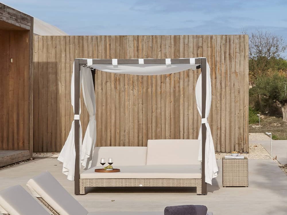 Mesa auxiliar de fibra sintética Paloma Skyline Design - 6