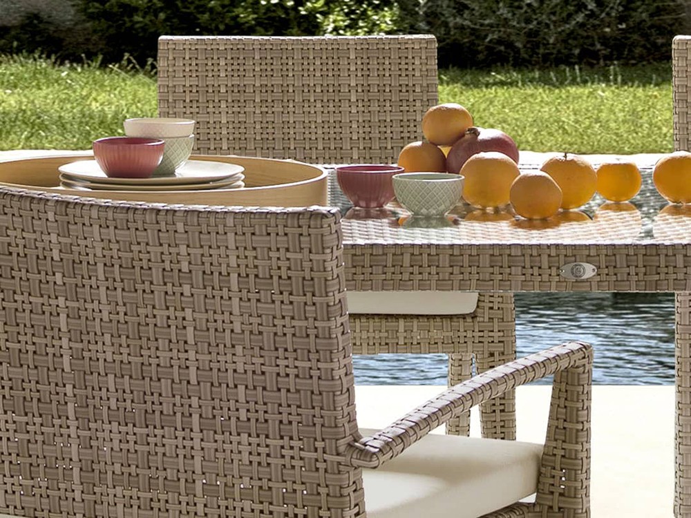 Silla de fibra sintética trenzada Paloma Skyline Design - 3