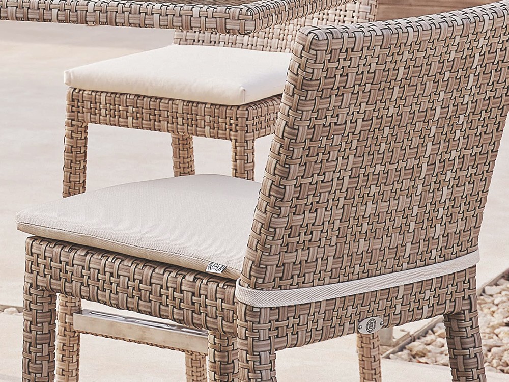 Taburete de fibra sintética trenzada Paloma Skyline Design - 3