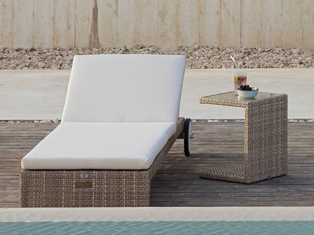 Tumbona de fibra sintética trenzada Paloma Skyline Design - 7