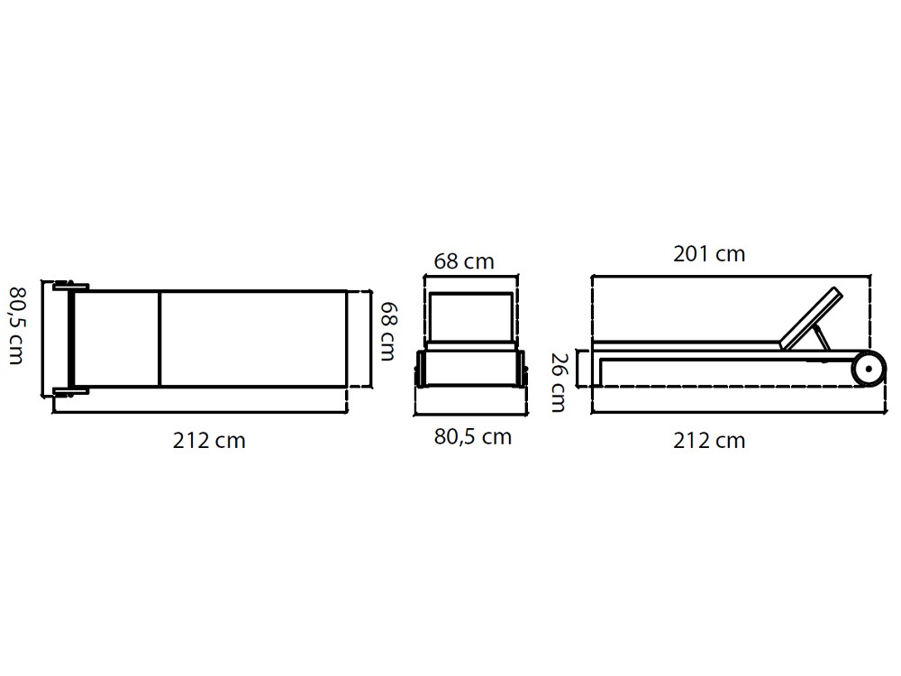 Tumbona de fibra sintética trenzada Paloma Skyline Design - 4