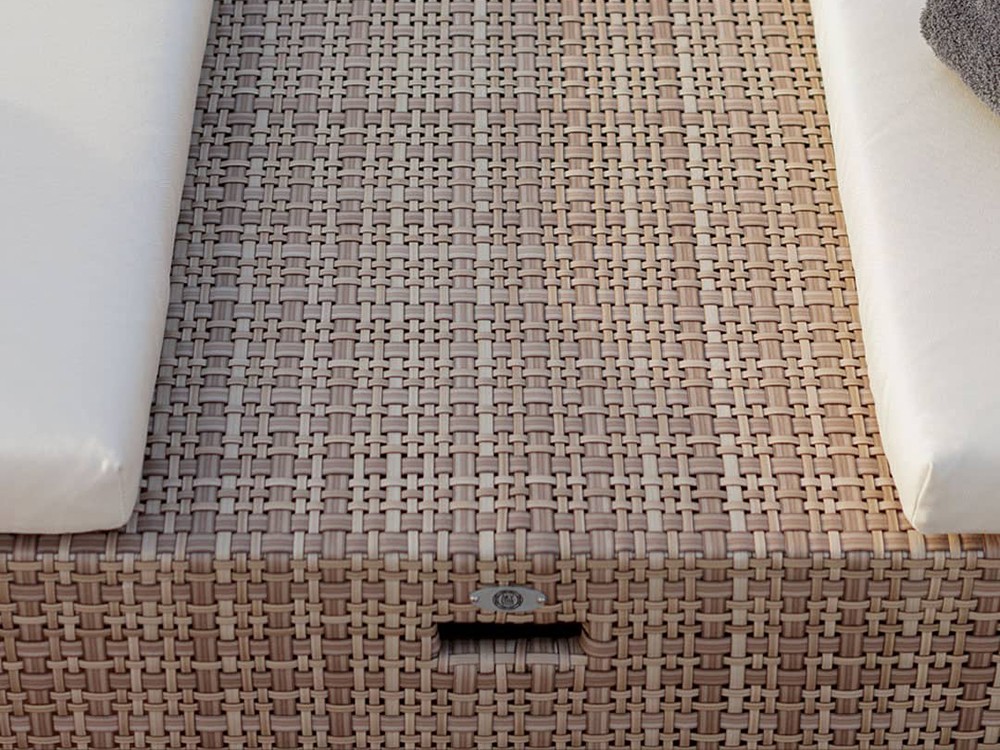 Tumbona doble de fibra sintética trenzada Paloma Skyline Design - 8