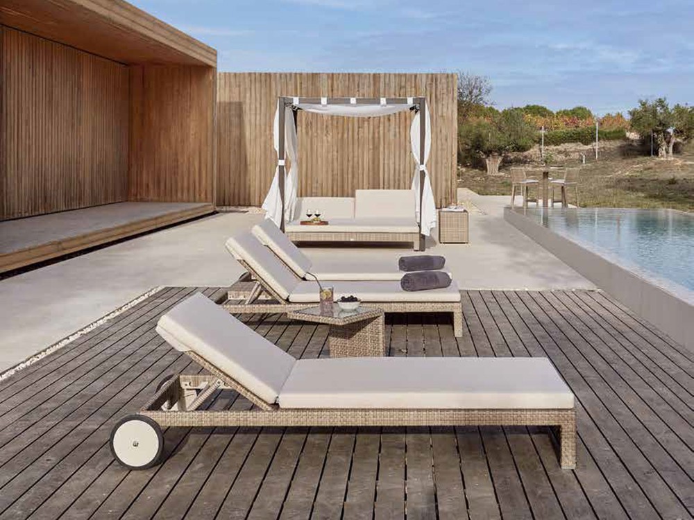 Mesa C auxiliar de fibra sintética trenzada Paloma Skyline Design - 7