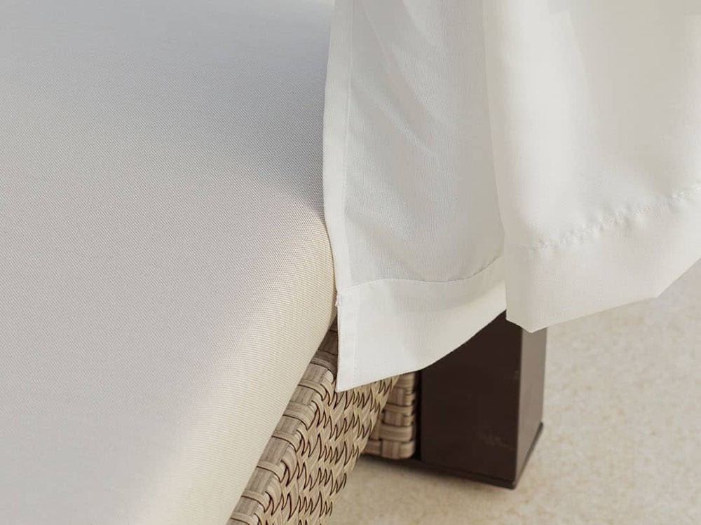 Daybed de fibra sintética trenzada y aluminio Paloma Skyline Design - 5