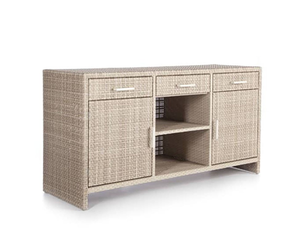 Aparador exterior de fibra sintética trenzada Paloma Skyline Design - 2