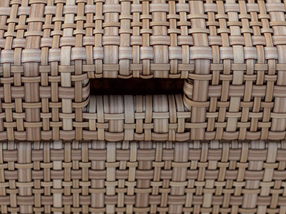 Baúl exterior de fibra sintética trenzada Paloma Skyline Design - 3