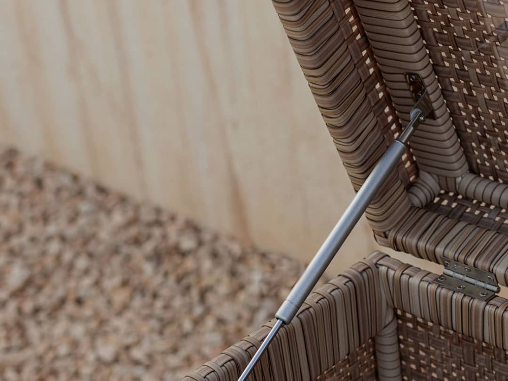 Baúl exterior de fibra sintética trenzada Paloma Skyline Design - 4