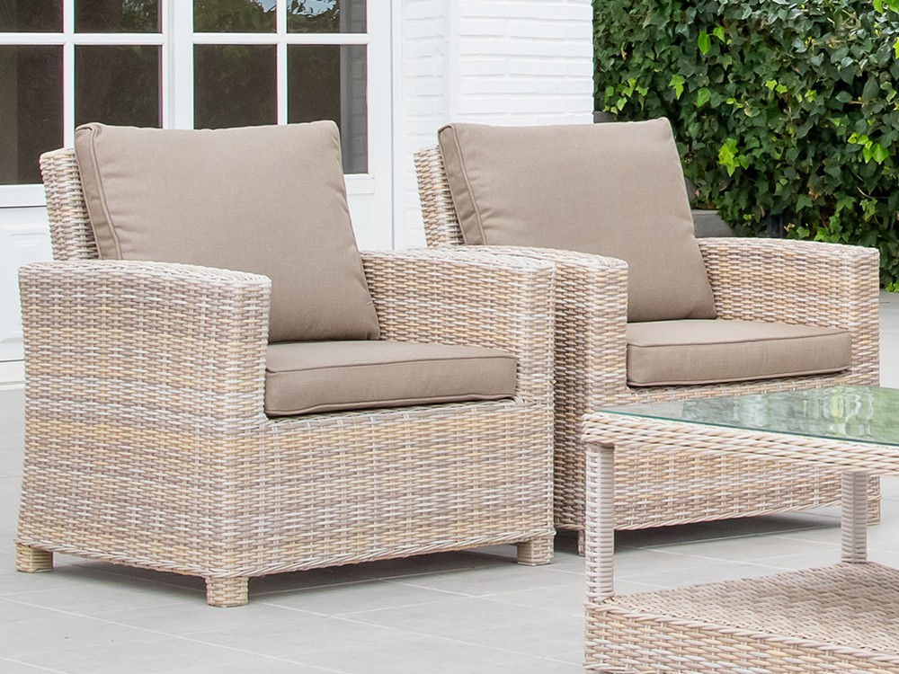 Sillón de exterior fibra sintética trenzada Nerja Majestic Garden - 4