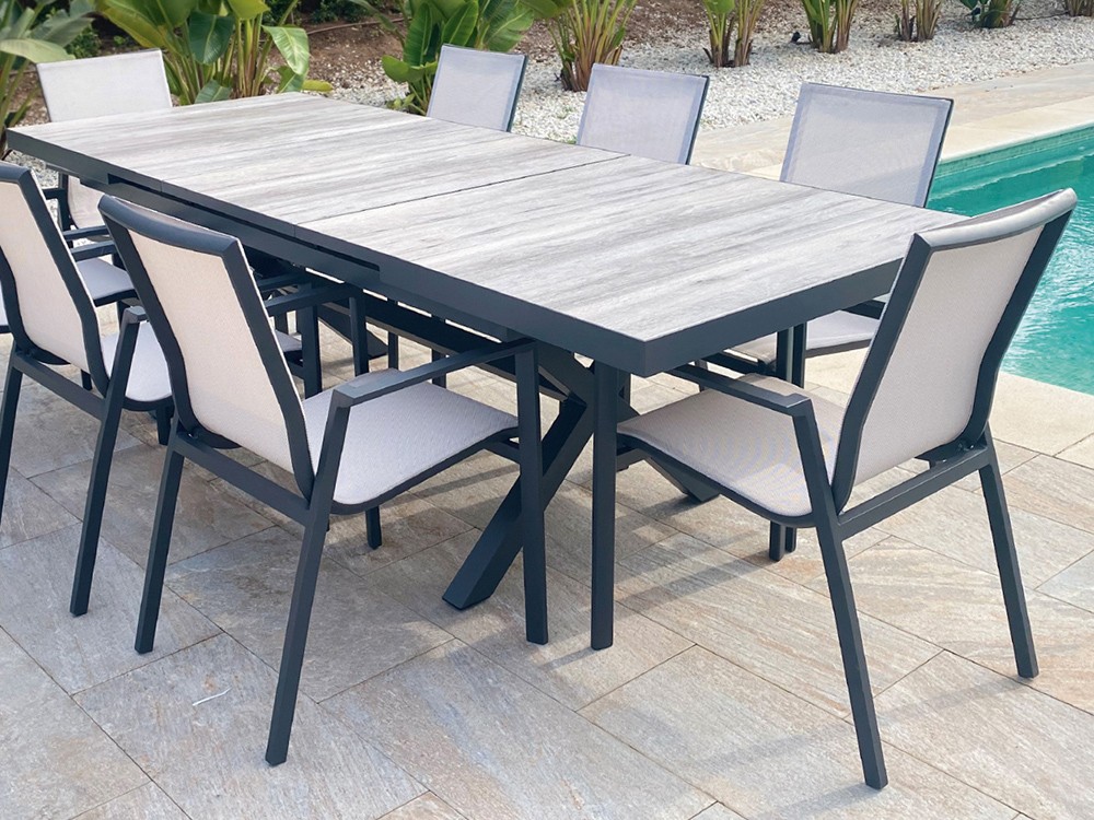 Silla exterior de aluminio y textilene Madrid Majestic Garden - 4