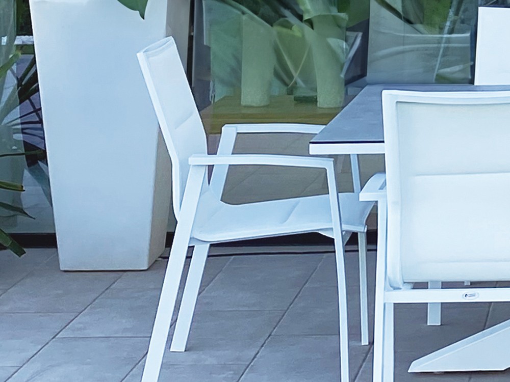 Silla exterior de aluminio y textilene Madrid Majestic Garden - 6