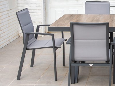 Silla exterior de aluminio y textilene Madrid Majestic Garden - 1