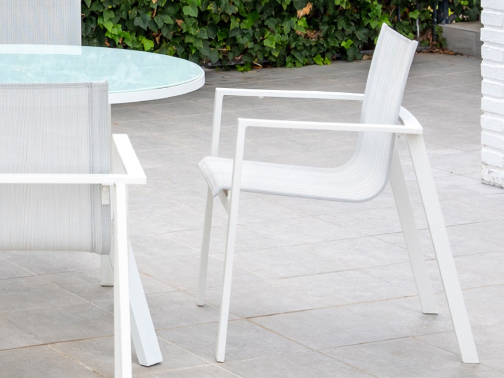 Silla de aluminio y textilene Oporto Majestic Garden - 1