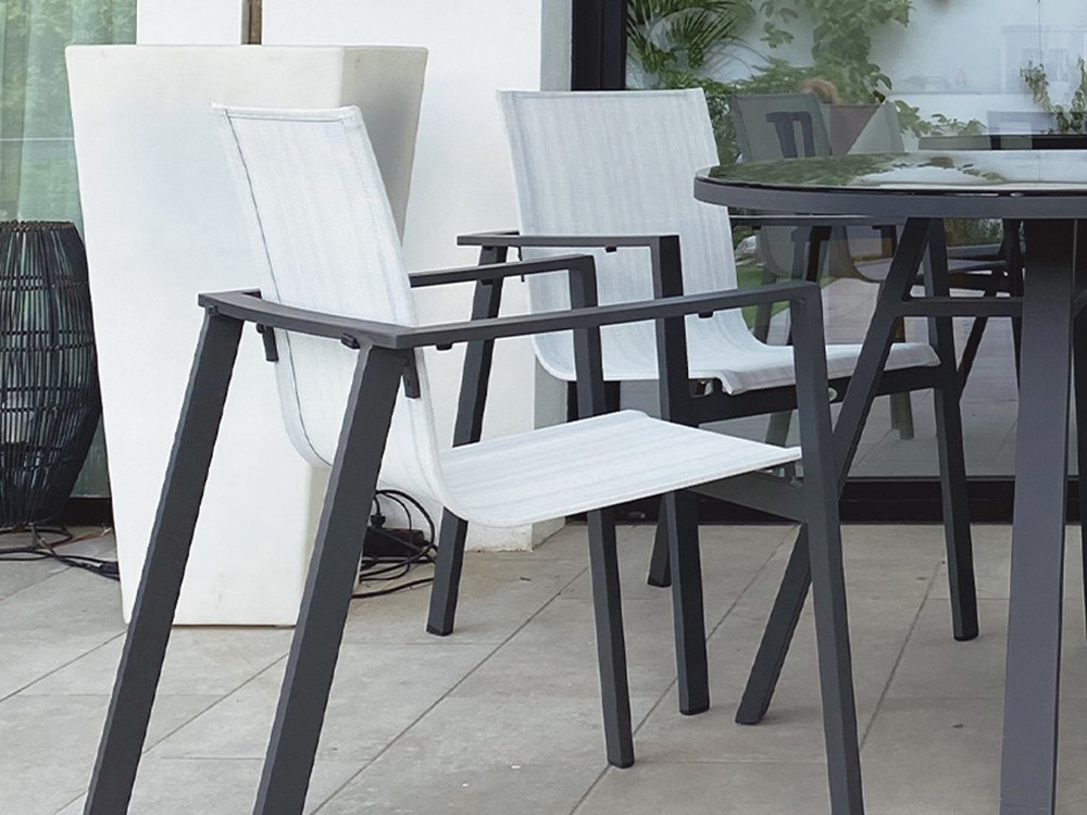 Silla de aluminio y textilene Oporto Majestic Garden - 2