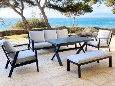 Set de salón de exterior de aluminio Dili Majestic Garden - 1