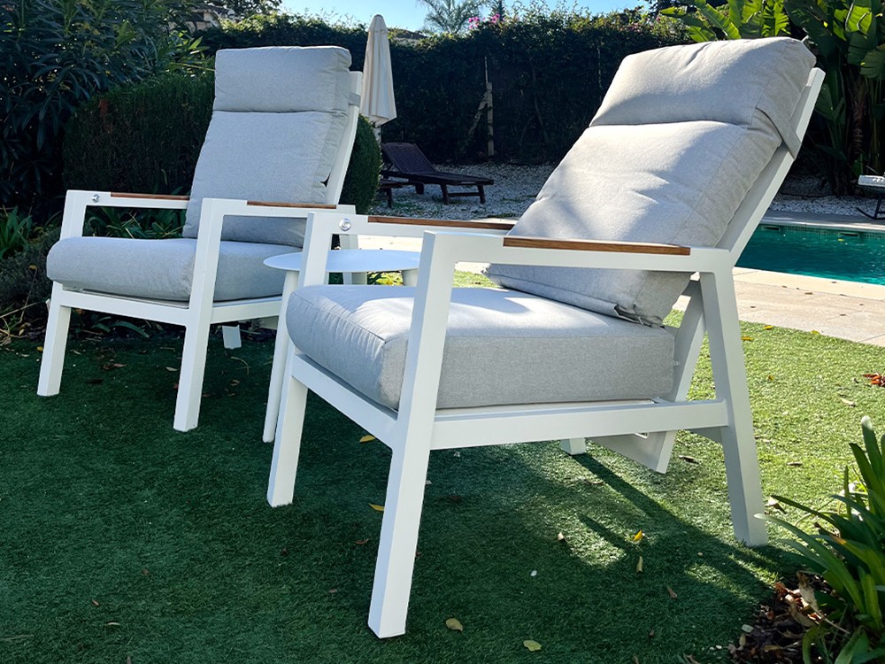 Sillón reclinable de aluminio Albania Majestic Garden - 2