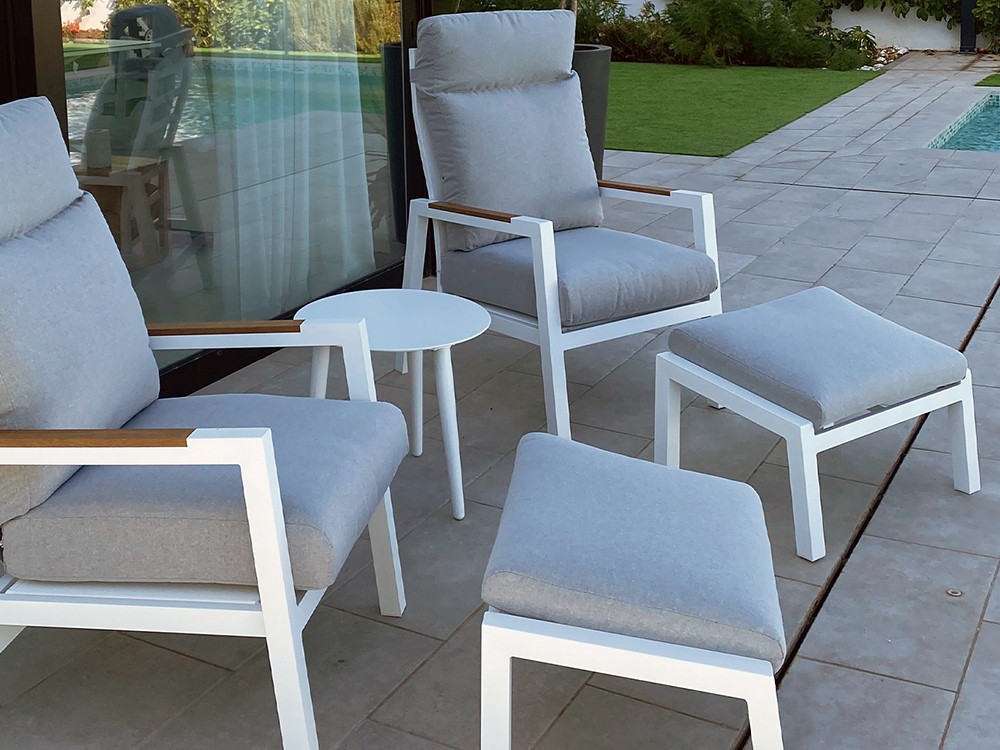 Mesa auxiliar de aluminio Albania Majestic Garden - 4