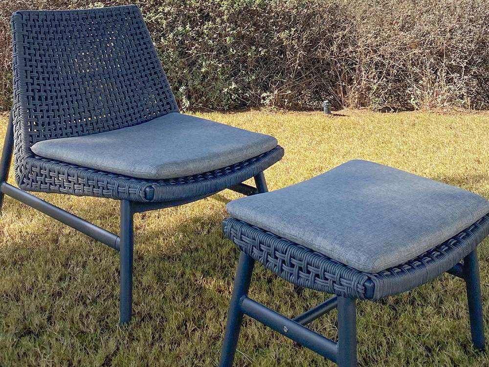 Butaca con reposapiés de fibra sintética Paul Majestic Garden - 2