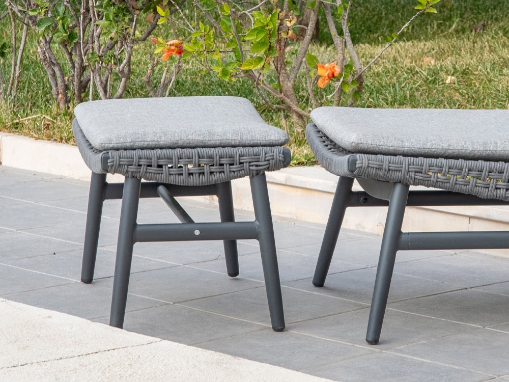 Butaca con reposapiés de fibra sintética Paul Majestic Garden - 3