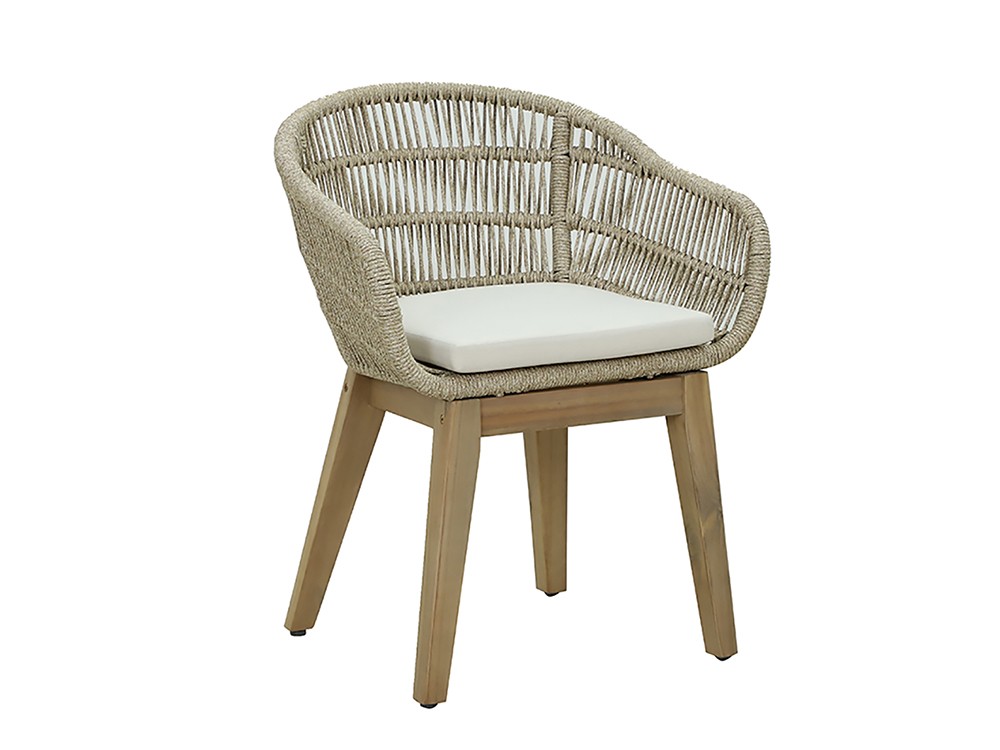 Silla de madera y cuerda Polinesia Majestic Garden - 2