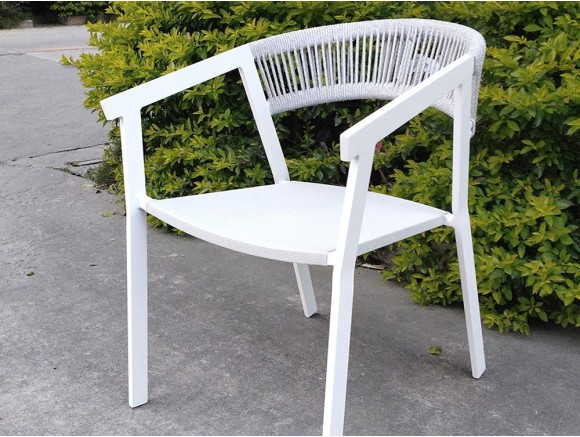Silla para exterior de aluminio y cuerda Vilar Majestic Garden - 3