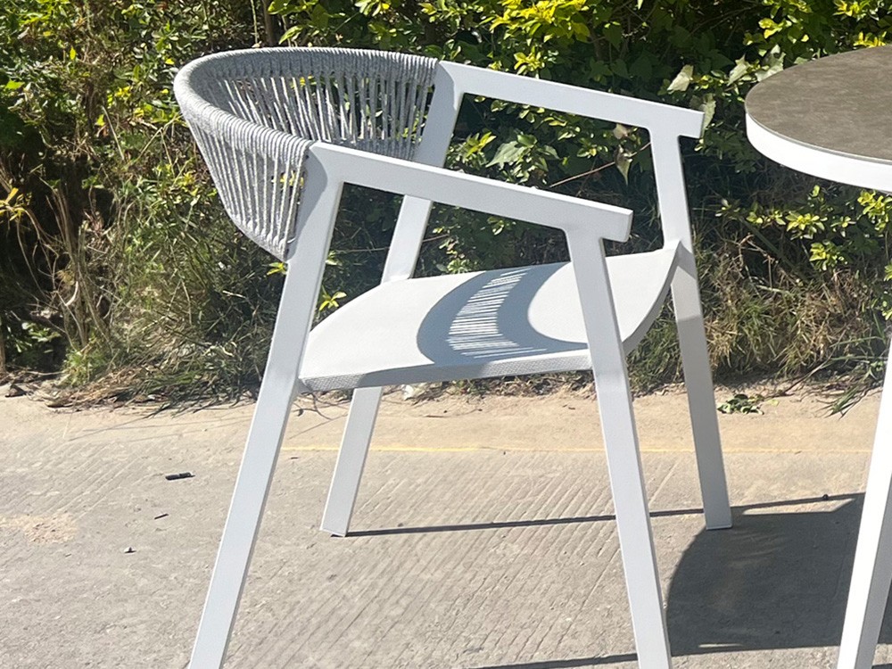 Silla para exterior de aluminio y cuerda Vilar Majestic Garden - 6