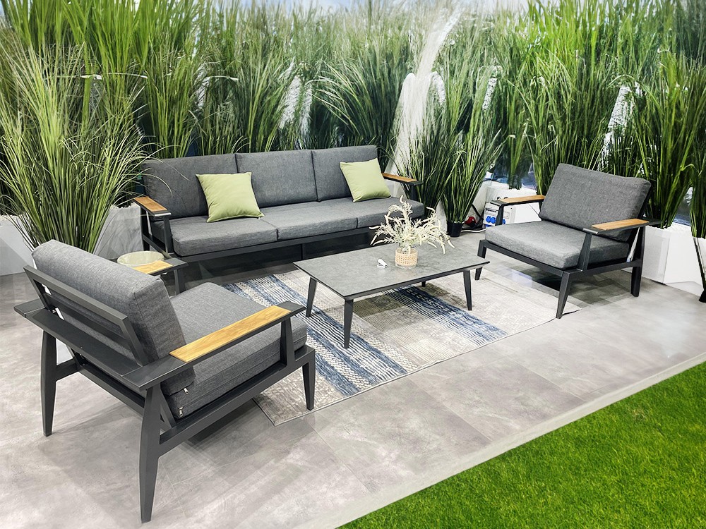 Set de salón exterior de aluminio Tarifa Majestic Garden - 1