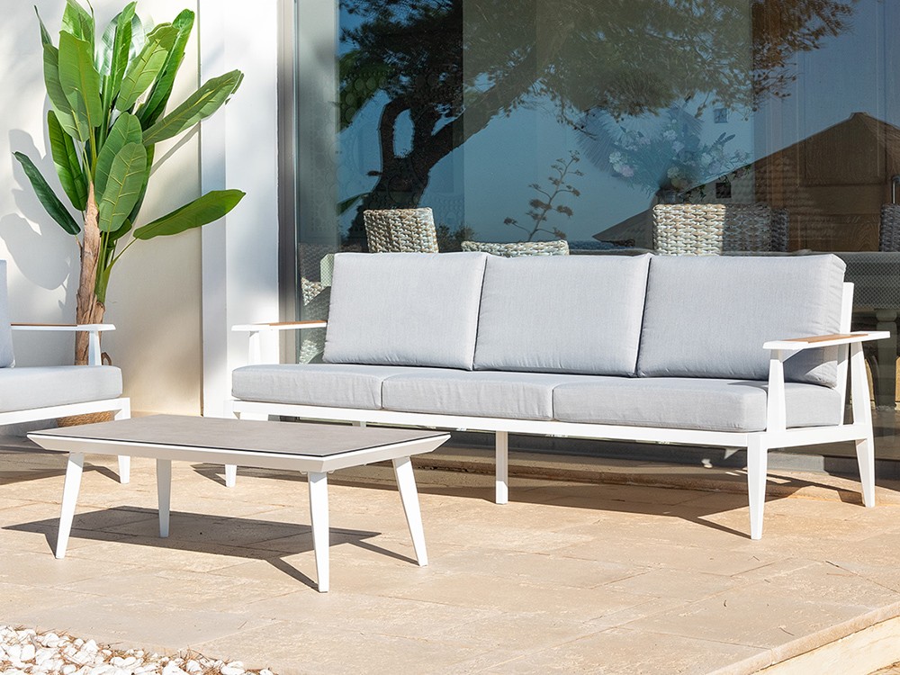 Set de salón exterior de aluminio Tarifa Majestic Garden - 3