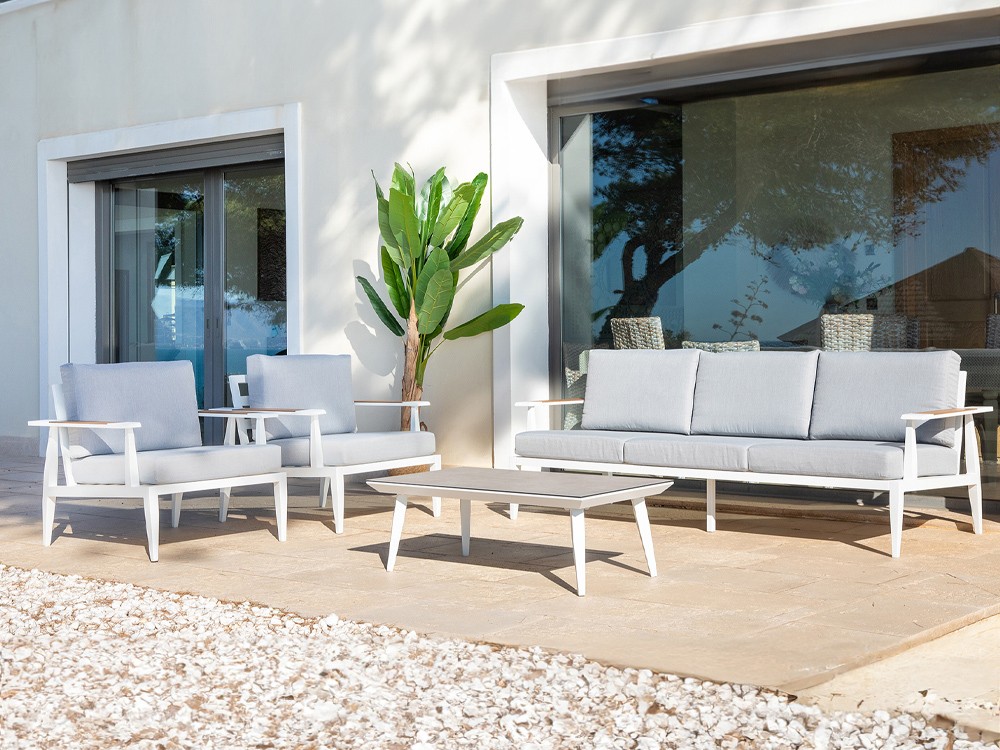 Set de salón exterior de aluminio Tarifa Majestic Garden - 2