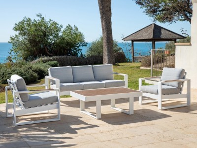 Set de salón exterior de aluminio Milos Majestic Garden - 1