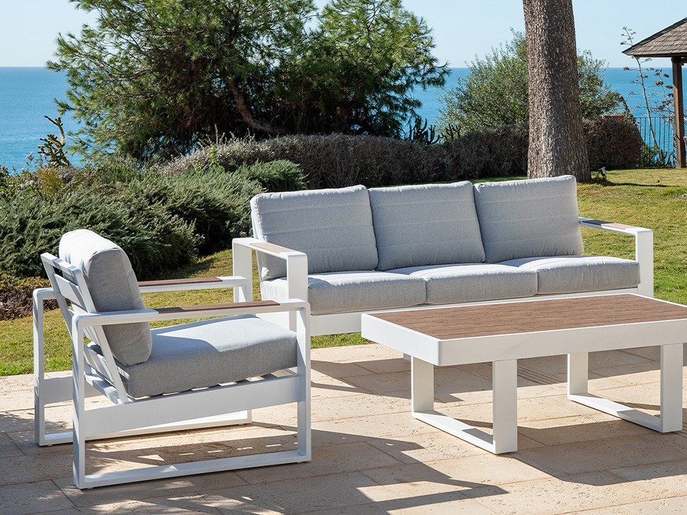 Set de salón exterior de aluminio Milos Majestic Garden - 3