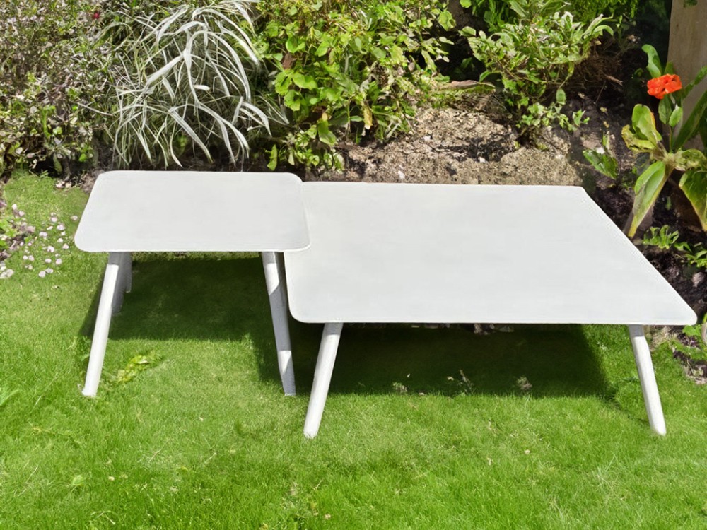 Set de mesas de centro de aluminio Victoria Majestic Garden - 3