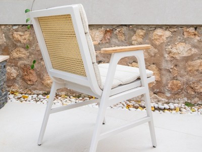 Silla de aluminio y enea Leonor Majestic Garden - 1