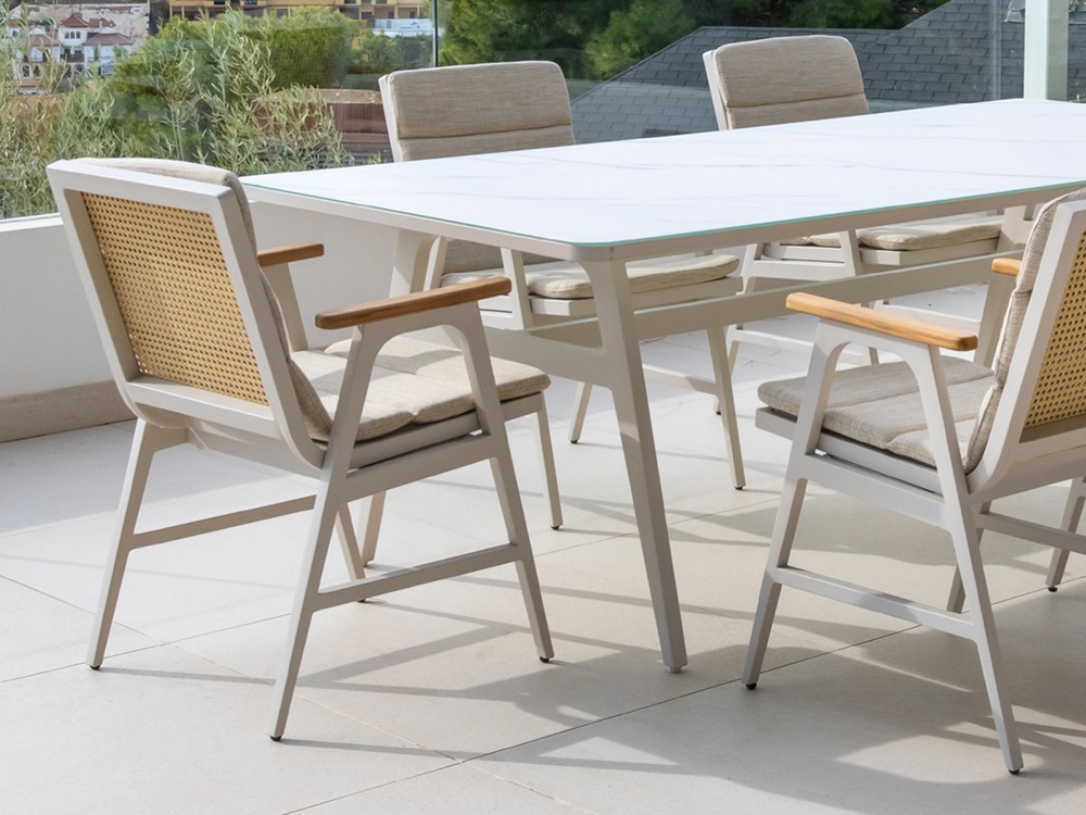 Silla de aluminio y enea Leonor Majestic Garden - 2