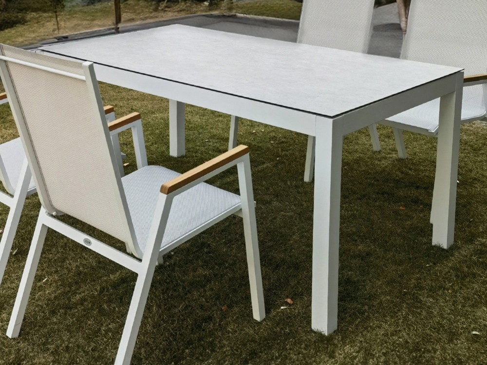 Mesa de aluminio y cristal cerámico Luxor Majestic Garden - 2