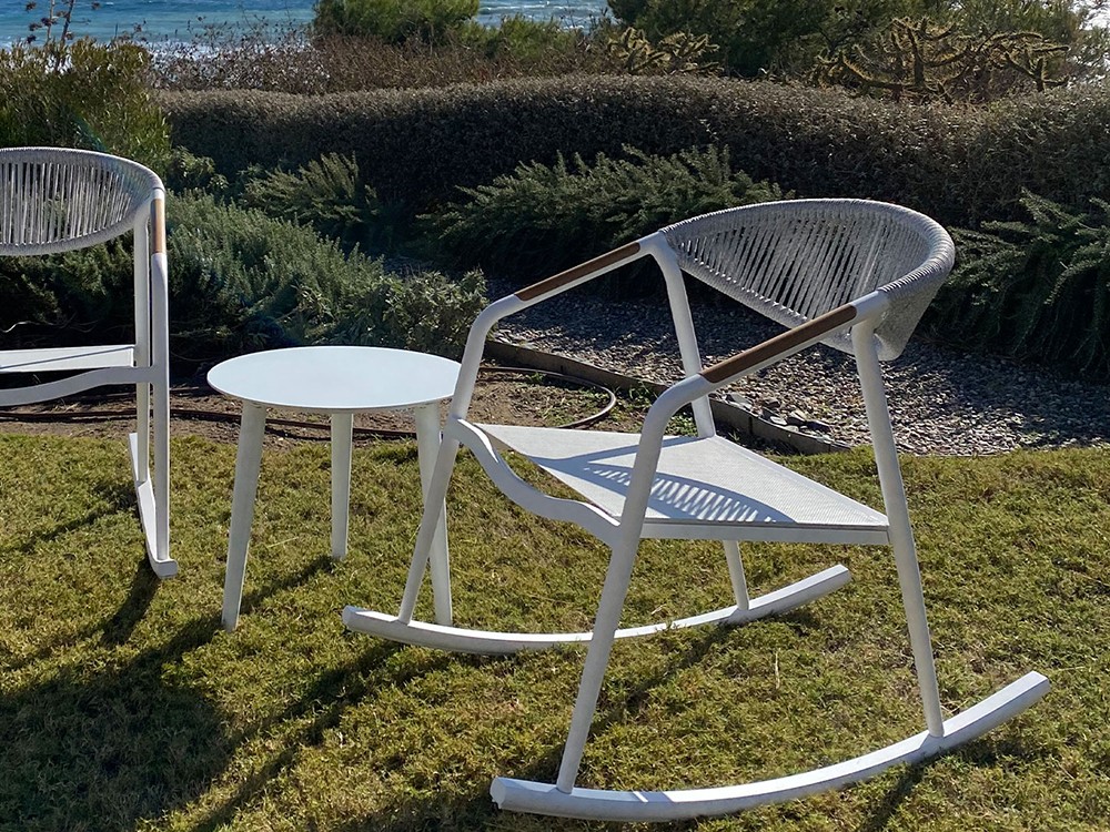 Mecedora de aluminio y cuerda trenzada Venus Majestic Garden - 2