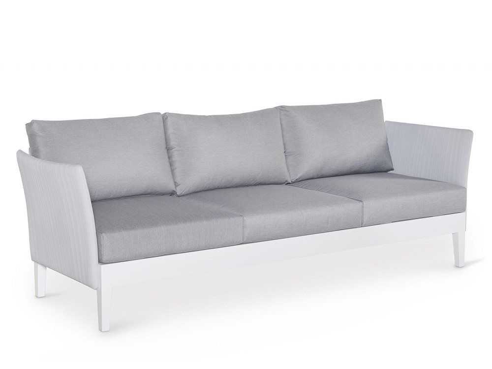 Sofá de dos o tres plazas de aluminio y textilene Capri Arkimueble - 7