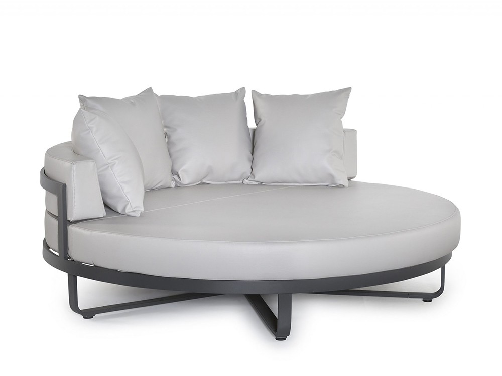 Cama redonda para exterior de aluminio Lagos Arkimueble - 4