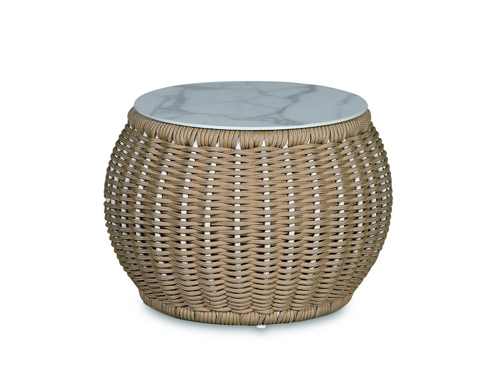 Mesa auxiliar de cuerda trenzada Palma Arkimueble - 6