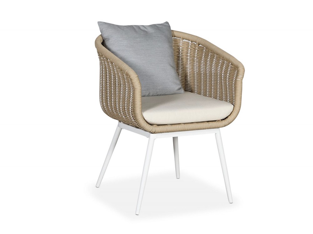 Silla de comedor de cuerda trenzada Palma Arkimueble - 4