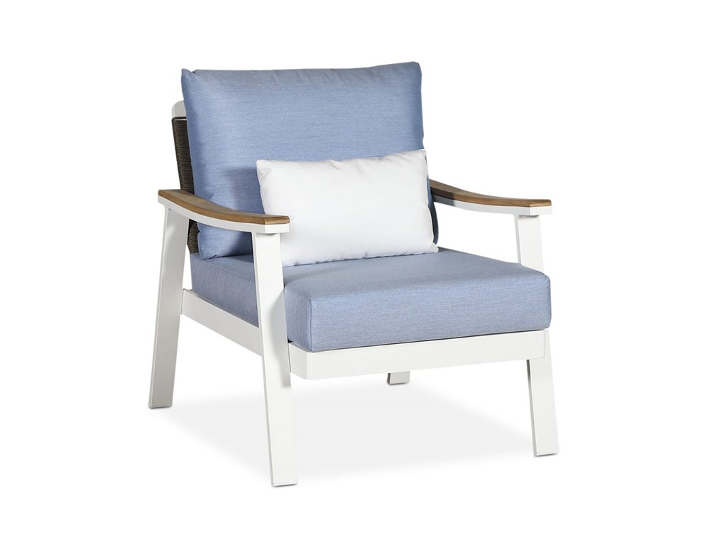 Sillón para salón exterior Creta de aluminio y cuerda Creta de Arkimueble - 5