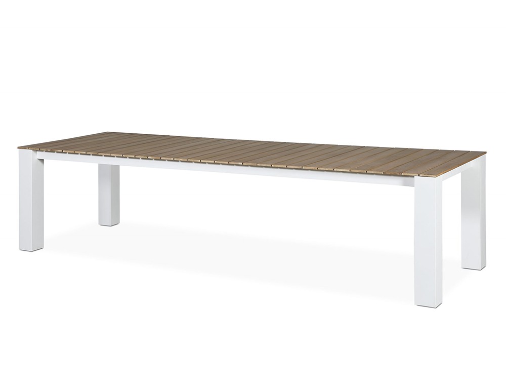 Mesa para comedor exterior de aluminio y teca Creta de Arkimueble - 5