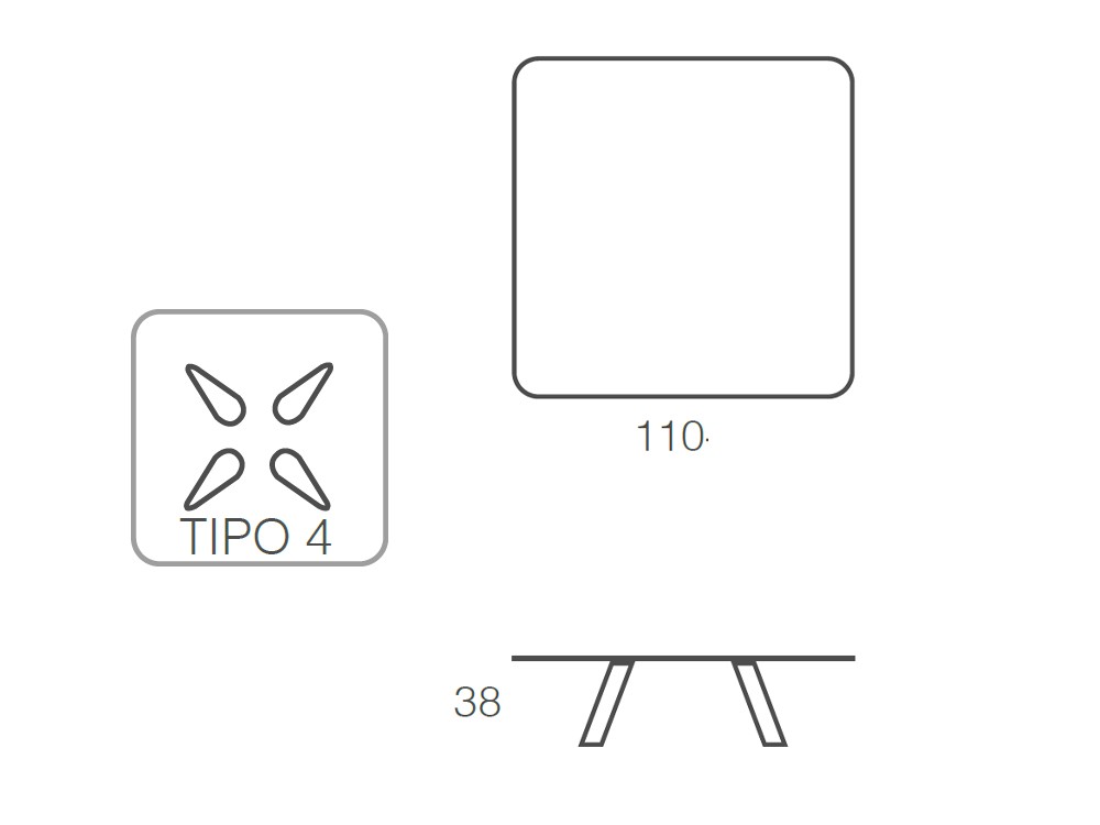 Mesa de centro cuadrada o circular Play de Ramiro Tarazona - 6