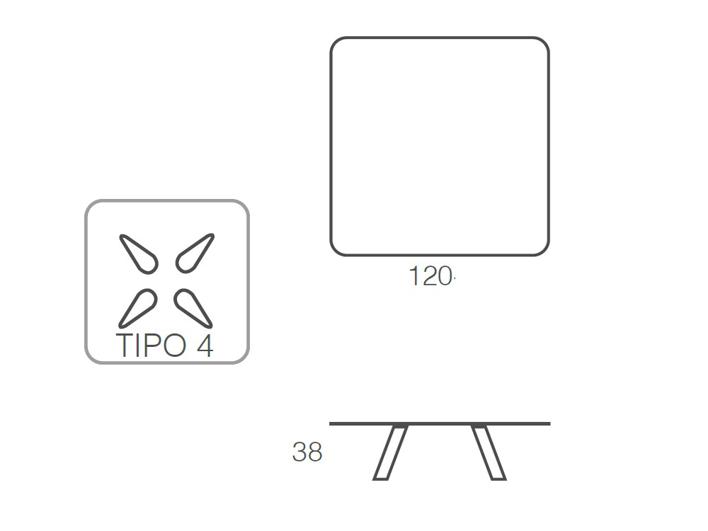 Mesa de centro cuadrada o circular Play de Ramiro Tarazona - 7