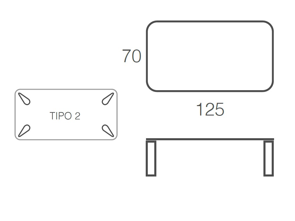 Mesa de centro rectangular Play de Ramiro Tarazona - 4