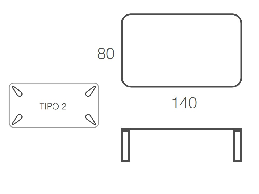 Mesa de centro rectangular Play de Ramiro Tarazona - 5