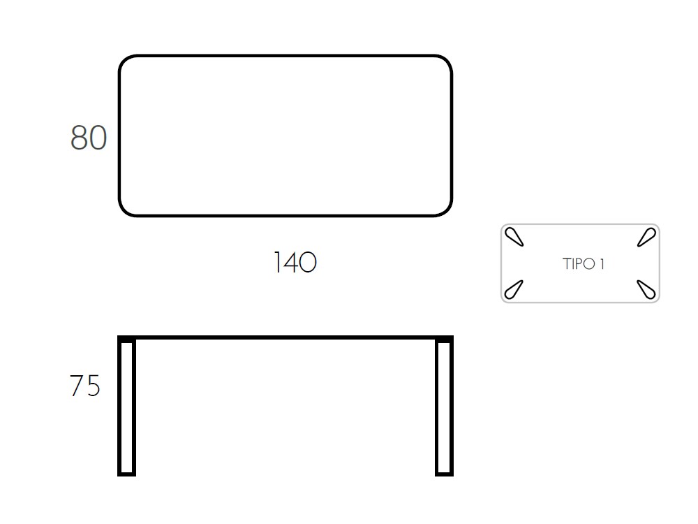 Mesa fija de cristal Play cristal 10mm Ramiro Tarazona - 10