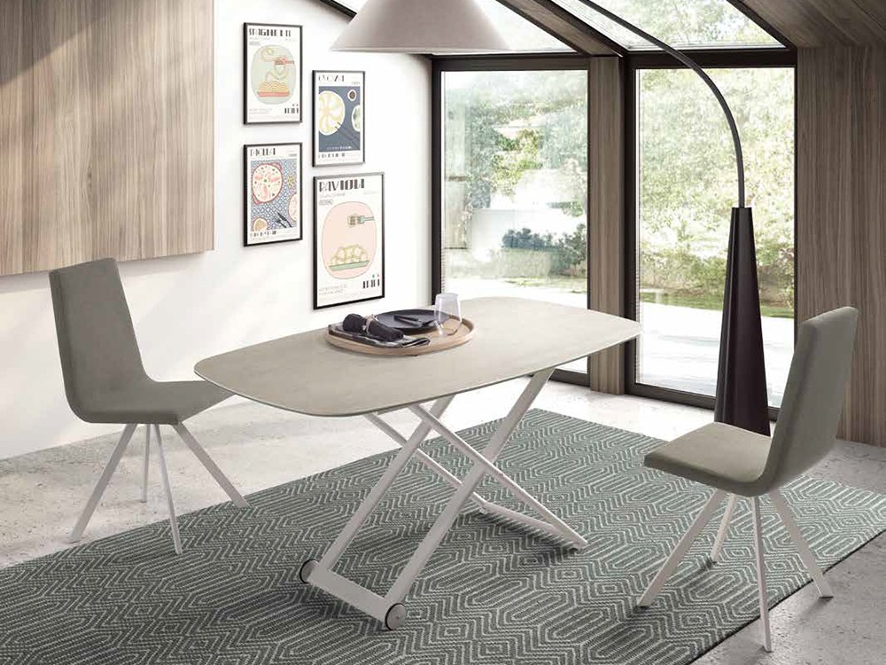 Mesa de centro elevable Clip Porcelánico de Ramiro Tarazona - 1